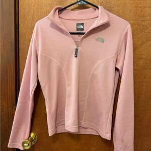 The North Face Women's Light Pink Half-Zip Sweatshirt